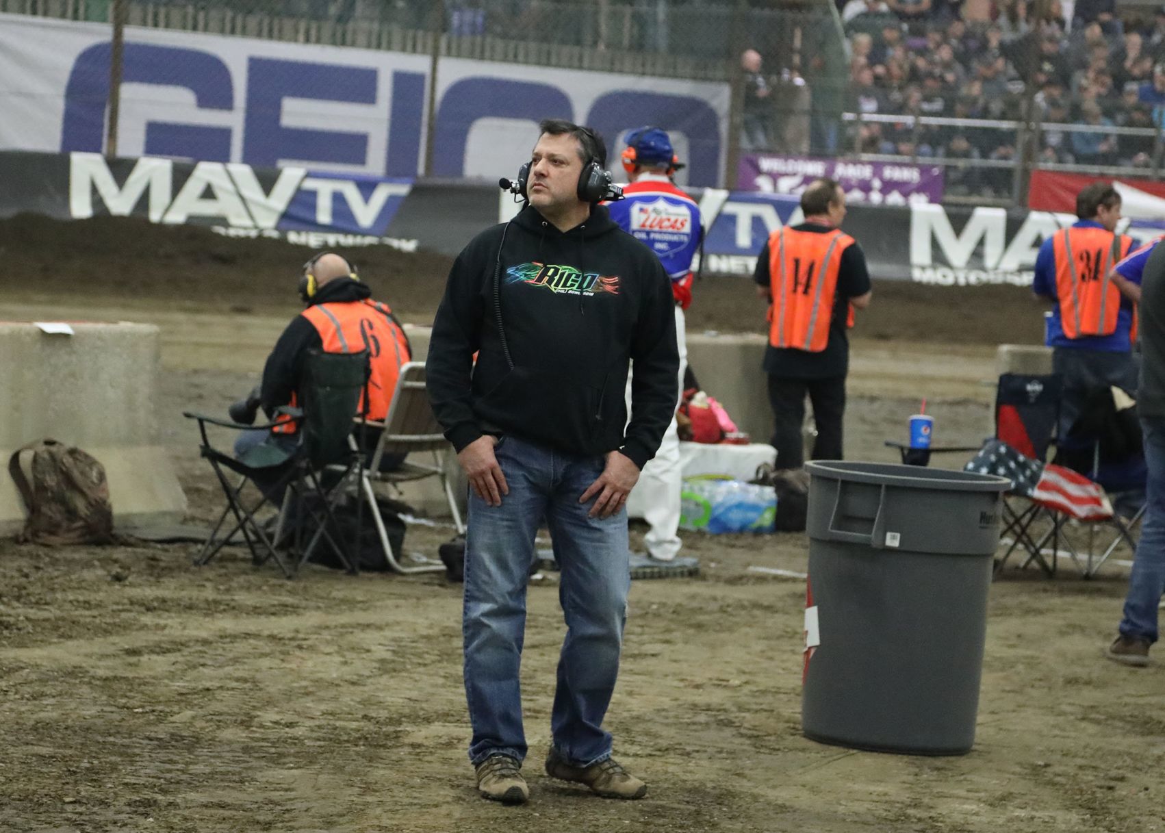 Tony Stewart at the Chili Bowl: 2019